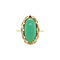 vintage Gouden vintage ring met chrysopraas 14 kt