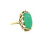 vintage Gouden vintage ring met chrysopraas 14 kt