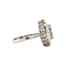 vintage White gold vintage princess ring with diamond 14 kt