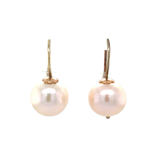 vintage Vintage parel oorhangers 12 kt