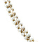 vintage Vintage parel collier met gouden sluiting met saffier en diamant 18 kt