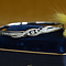 vintage Witgouden bangle met diamant 14 kt
