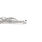 vintage Witgouden bangle met diamant 14 kt