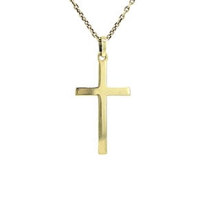 Gold cross pendant 14 kt