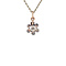 vintage Rose-gold vintage entourage Victorian pendant with rose diamond 14 ktt/925