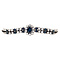 vintage White gold vintage entourage bracelet with sapphire and diamond 14 kt