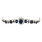 vintage White gold vintage entourage bracelet with sapphire and diamond 14 kt