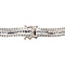 vintage White gold vintage entourage bracelet with sapphire and diamond 14 kt