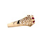 vintage Vintage rosé ring met robijn 12 krt