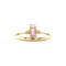 vintage Gold vintage ring with amethyst and diamond 14 kt