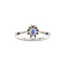 vintage White gold vintage entourage ring with sapphire and diamond 14 kt
