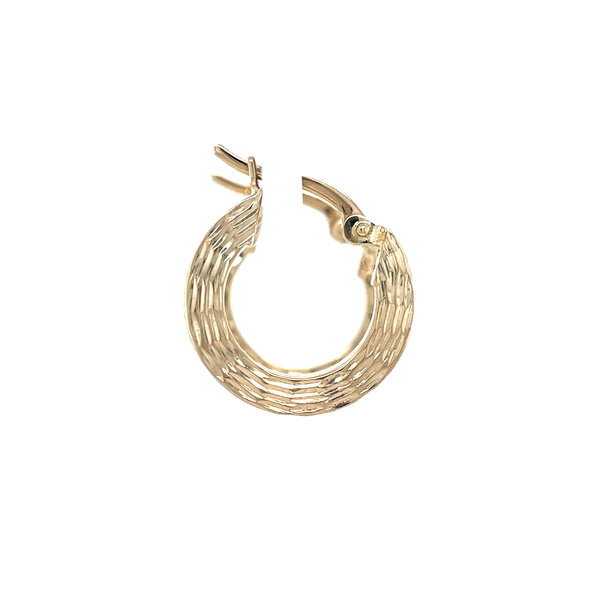 vintage Gouden vintage fantasie oorringen 14 krt