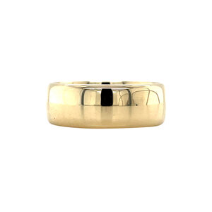 Gold smooth ring 14 kt