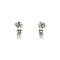 vintage Bicolour gold vintage stud earrings with sapphire and diamond 14 kt
