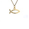 vintage Golden vintage ichthus fish pendant 14 kt