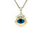 vintage Golden vintage evil eye pendant 14 kt