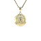 vintage Golden vintage evil eye pendant 14 kt