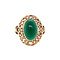 vintage Gold vintage ring with agate 14 kt