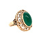 vintage Gouden vintage ring met agaat 14 krt