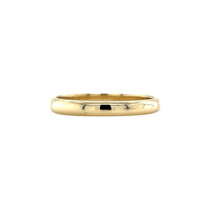 Gouden gladde ring 14 krt