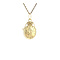 vintage Golden vintage coin pendant 14 kt