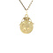 vintage Gouden vintage munt hanger 14 krt