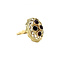 vintage Gold vintage ring with garnet 14 kt