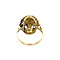 vintage Gouden vintage ring met granaat 14 krt