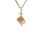 vintage Rose-gold vintage dice pendant 18 kt