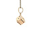 vintage Rose-gold vintage dice pendant 18 kt