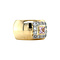 vintage Gold vintage ring with sapphire and diamond 18 kt