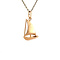 vintage Gouden vintage zeilboot hanger 18 kt