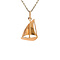 vintage Gouden vintage zeilboot hanger 18 kt