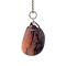 vintage White gold vintage pendant with striped agate 14 kt
