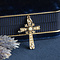 vintage Rose-gold vintage cross pendant with pearl 14 kt
