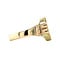 vintage Gouden vintage zegelring met blauwe laagsteen 14 krt