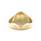 vintage Golden vintage signet ring with blue cabochon 14 kt