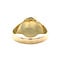 vintage Gouden vintage zegelring met blauwe laagsteen 14 krt