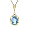 vintage Gouden vintage hanger met spinel 14 krt