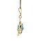 vintage Gouden vintage hanger met spinel 14 krt