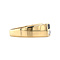 vintage Gouden vintage rijring met saffier en diamant 18 krt