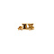 vintage Gold vintage X ear studs 14 kt