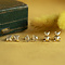 vintage Gouden vintage beer oorstekers 14 krt