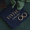 vintage Gouden vintage beer oorstekers 14 krt