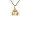 vintage Gold vintage mask pendant 18 kt