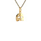 vintage Gold vintage mask pendant 18 kt