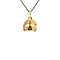 vintage Gold vintage mask pendant 18 kt