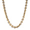 vintage Bicolour gouden vintage jasseron collier 14 krt