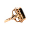 vintage Roségouden vintage ring met rookkwarts 14 krt