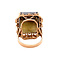 vintage Roségouden vintage ring met rookkwarts 14 krt